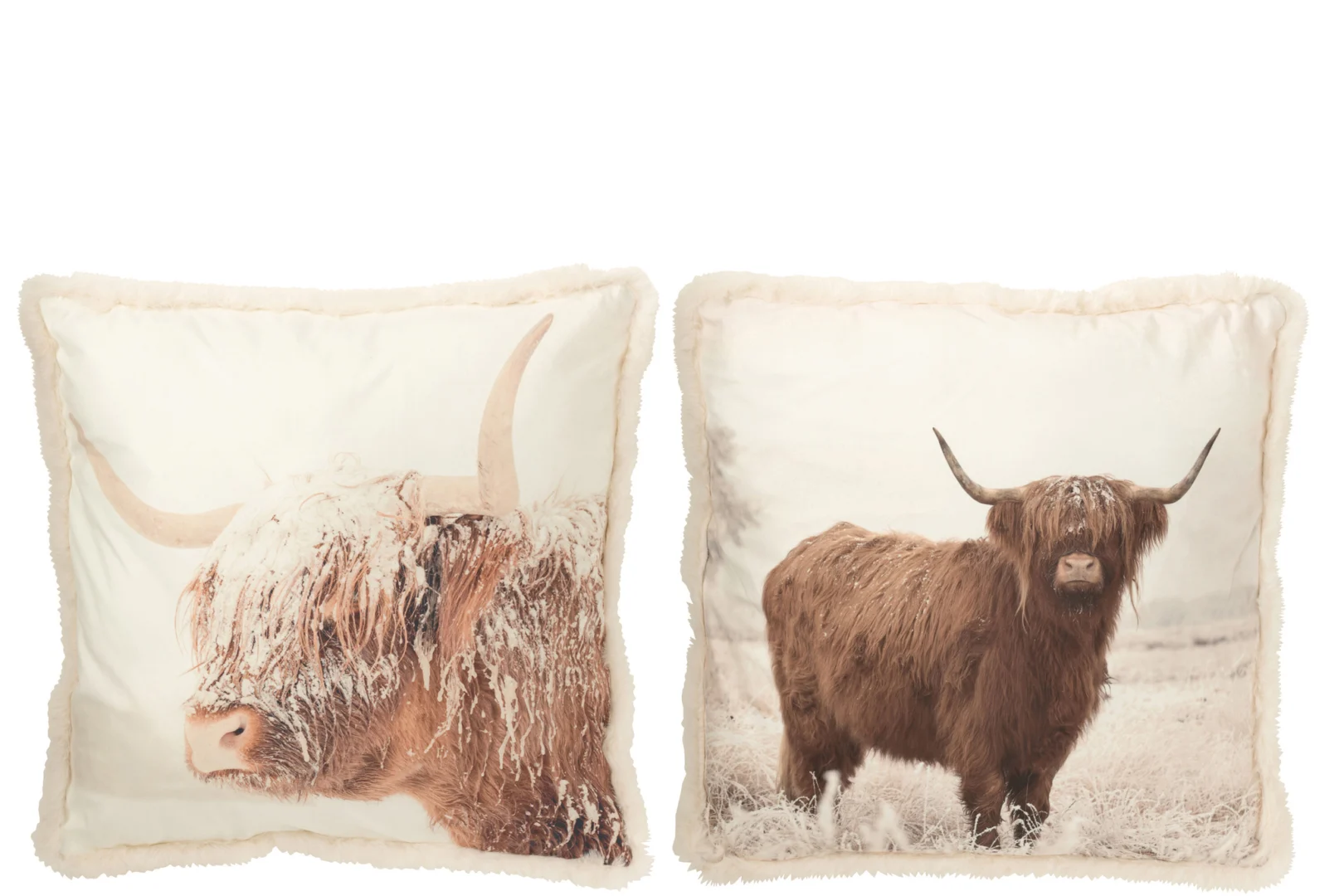 Kussen Addis Bruin 60x60 cm - Set van 2 - Afbeelding 2