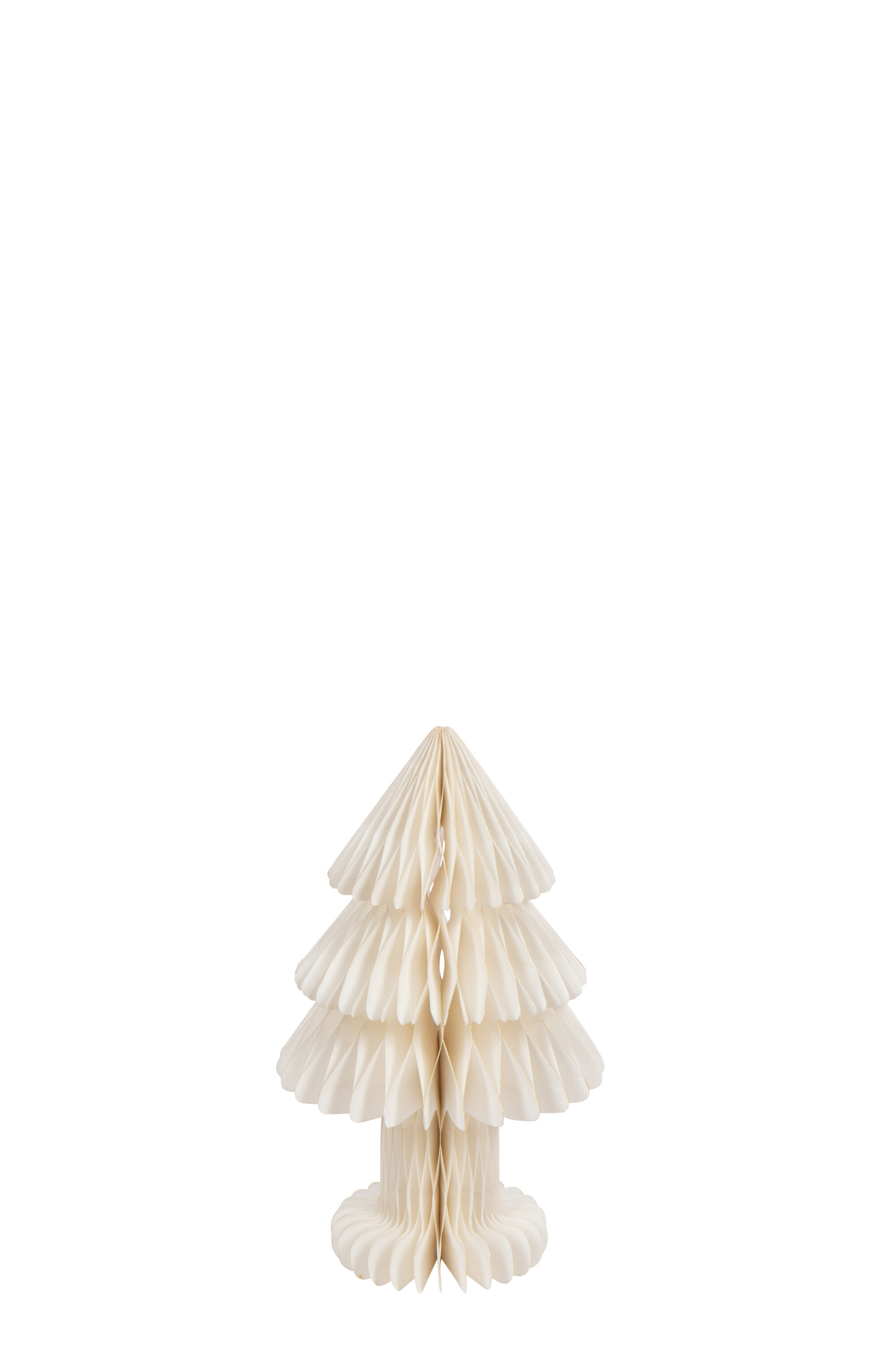 Kerstboom Gooter Papier Wit H40 cm - Afbeelding 2