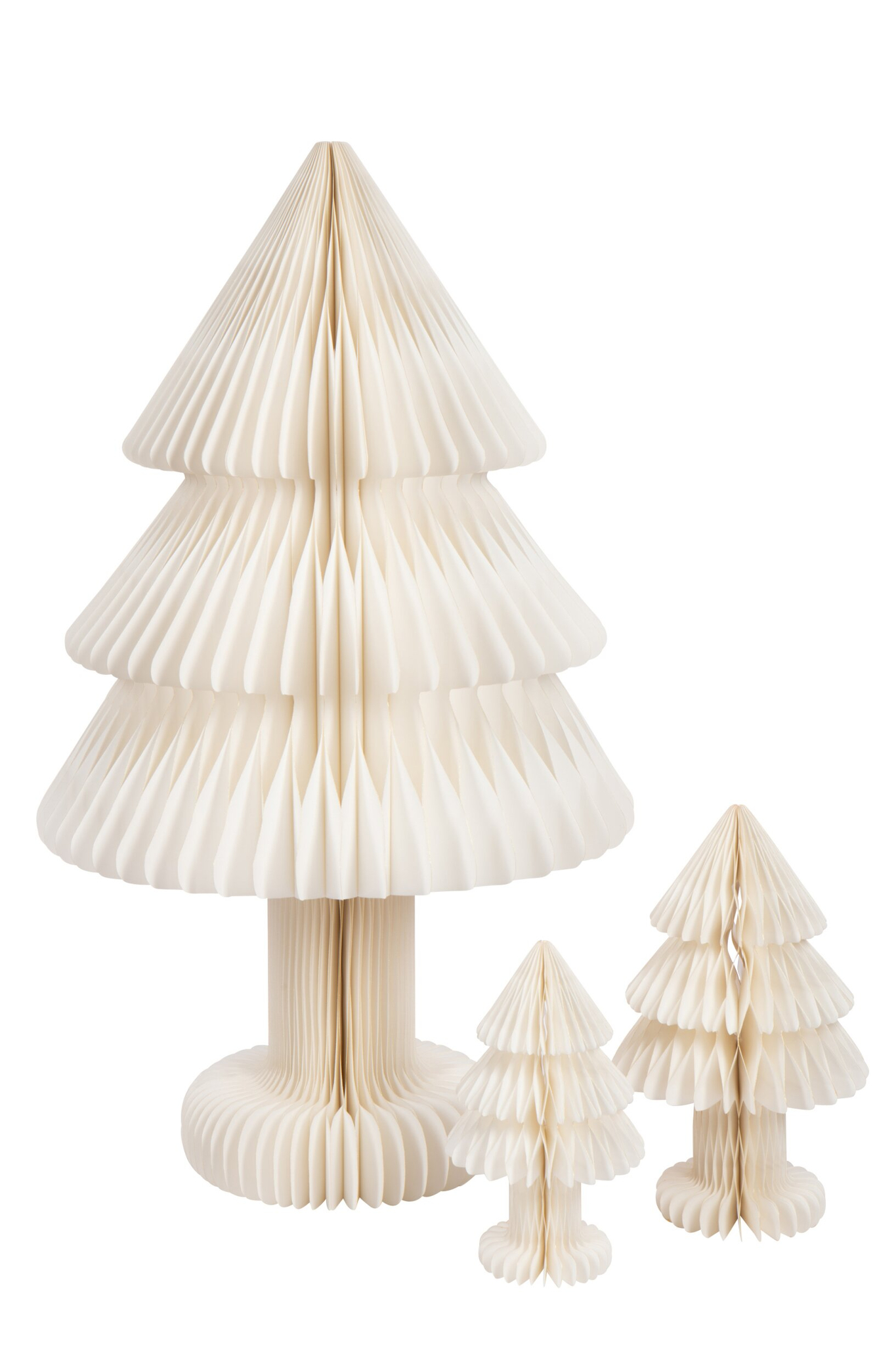 Kerstboom Grooltek Papier Wit H100 cm