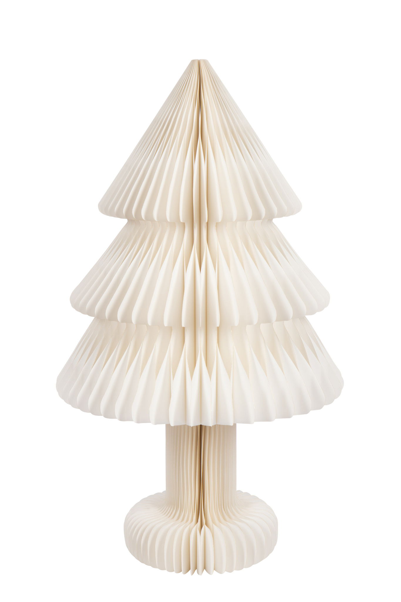 Kerstboom Grooltek Papier Wit H100 cm - Afbeelding 2