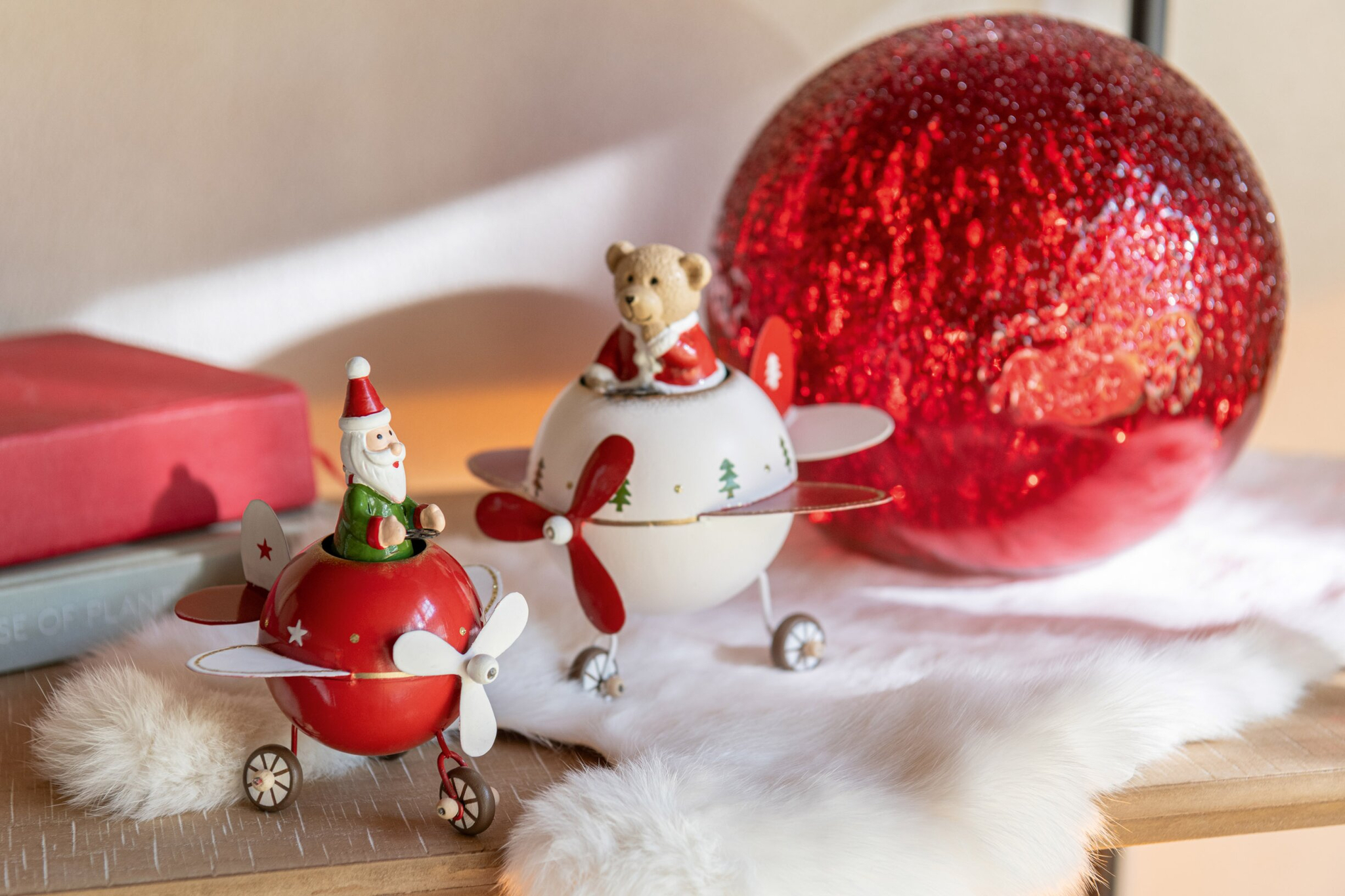 Kerstdecoratie Toonsura Metaal Rood - Set van 2 - Afbeelding 2
