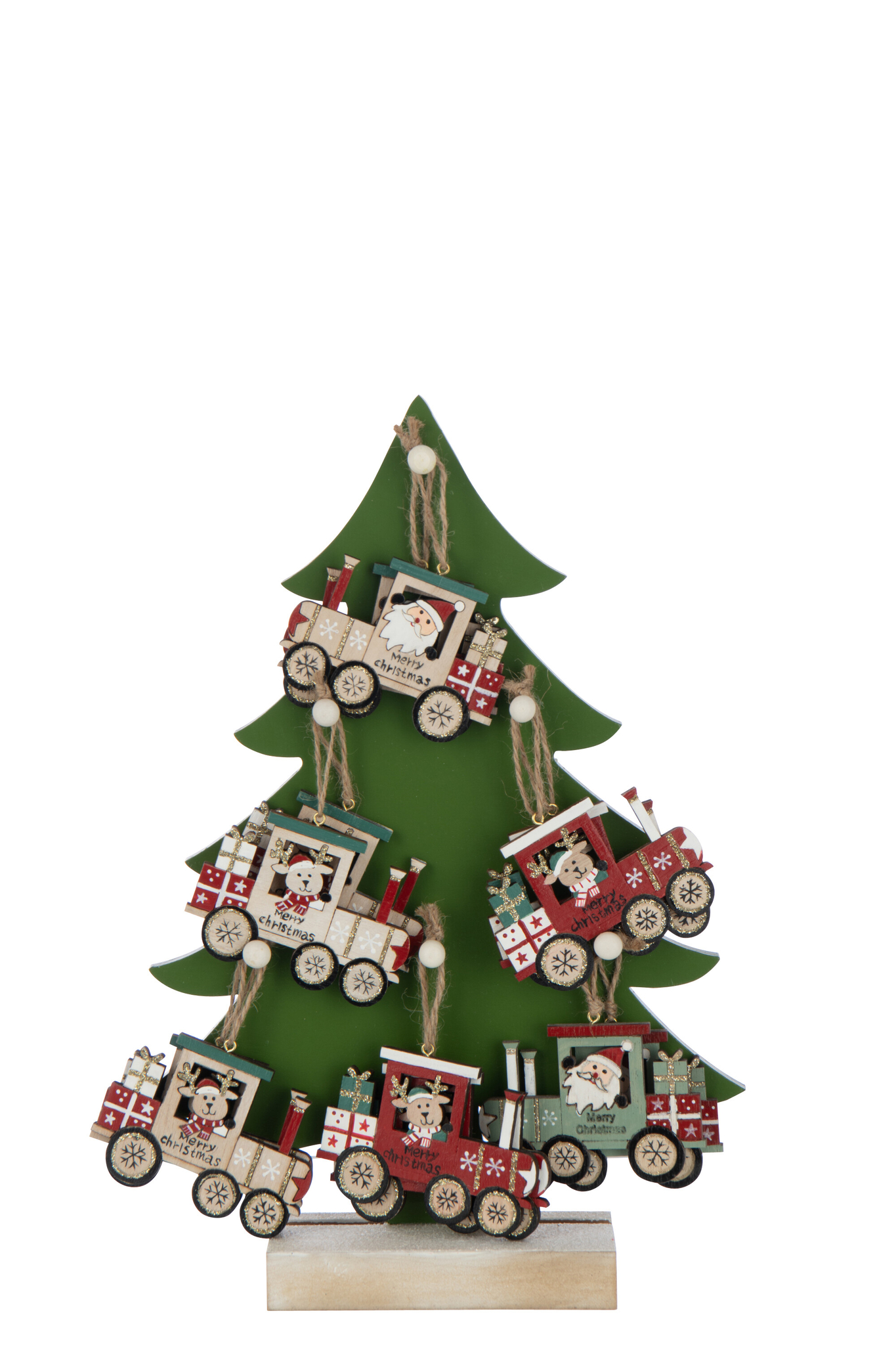 Kunstboom Flokano Multiplex Groen H32 cm - Afbeelding 2