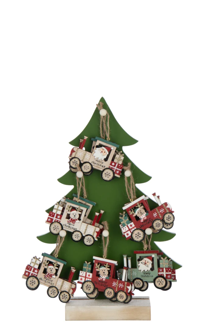 Kunstboom Flokano Multiplex Groen H32 cm - Afbeelding 2