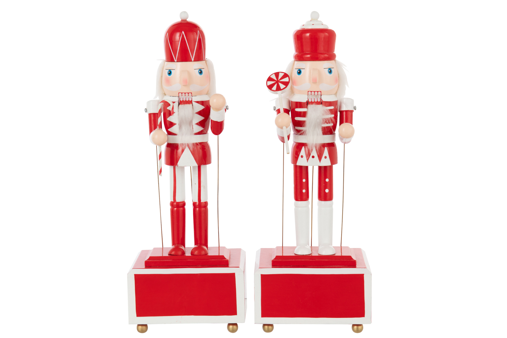 Notenkraker Lirak Hout Rood - Set van 2