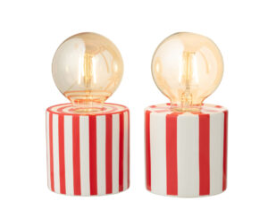 Tafellamp Feerdu Glas H17 cm - Set van 2