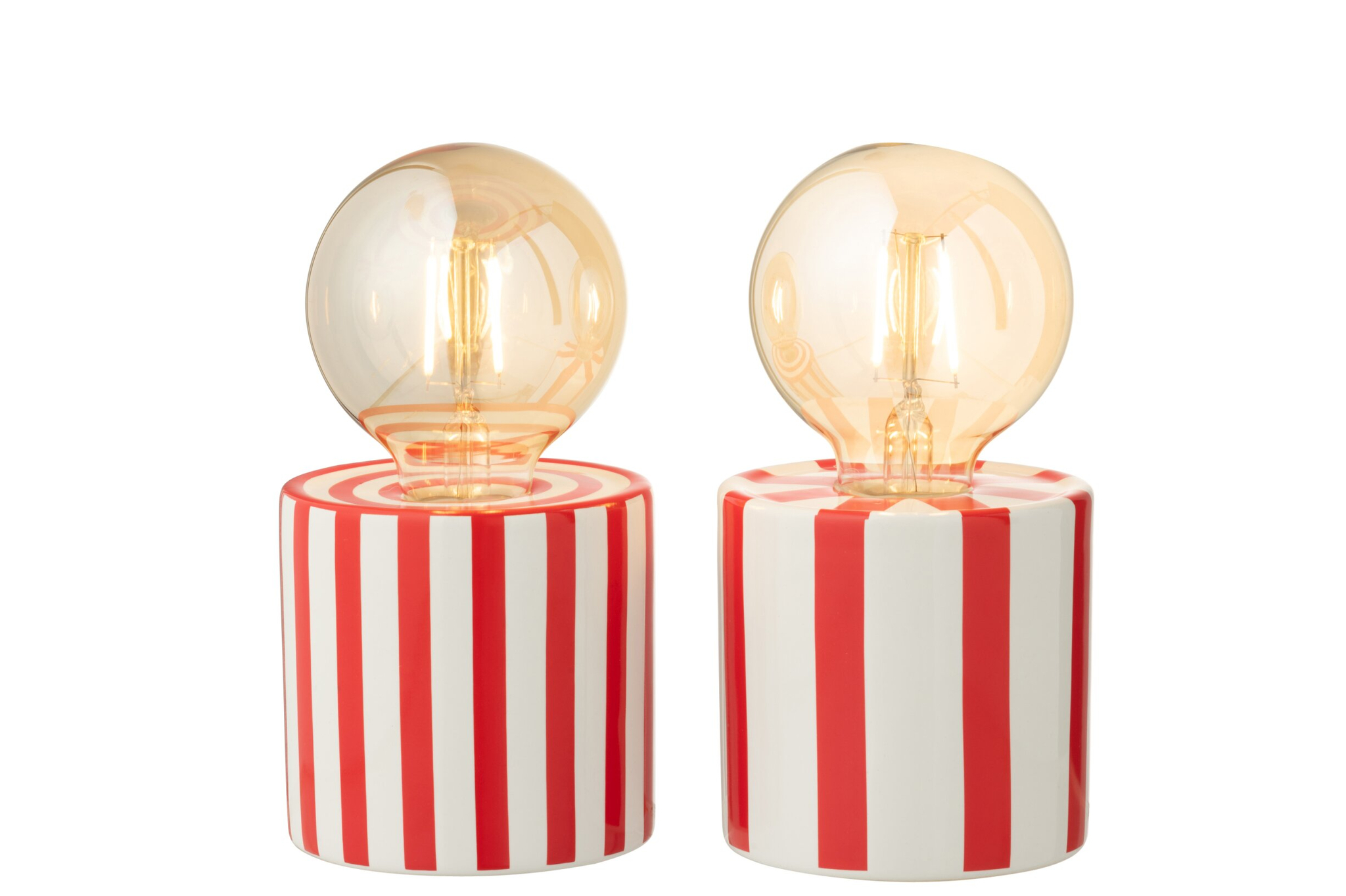 Tafellamp Feerdu Glas H17 cm - Set van 2
