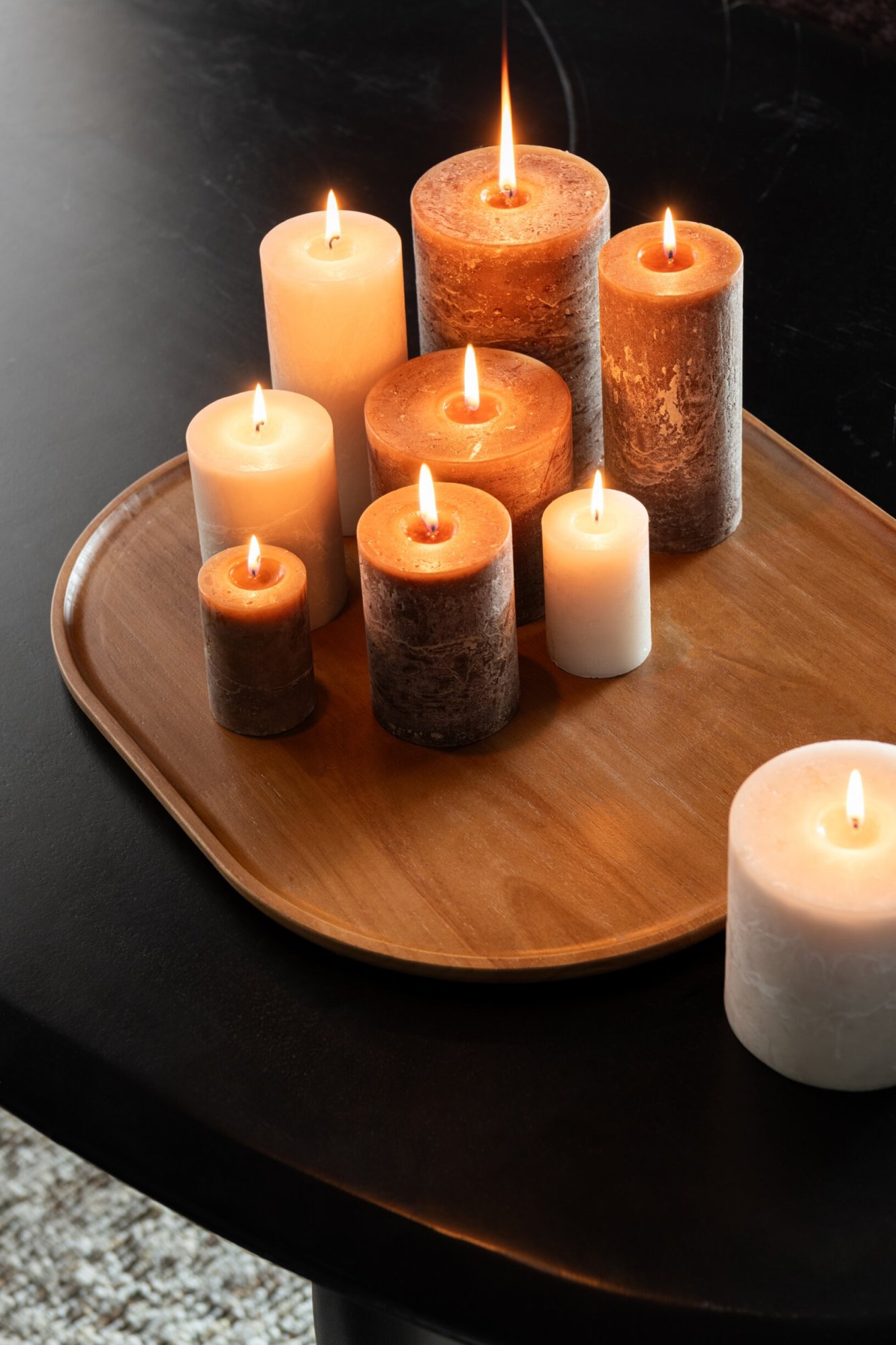 Dienblad Lensone Hout Bruin