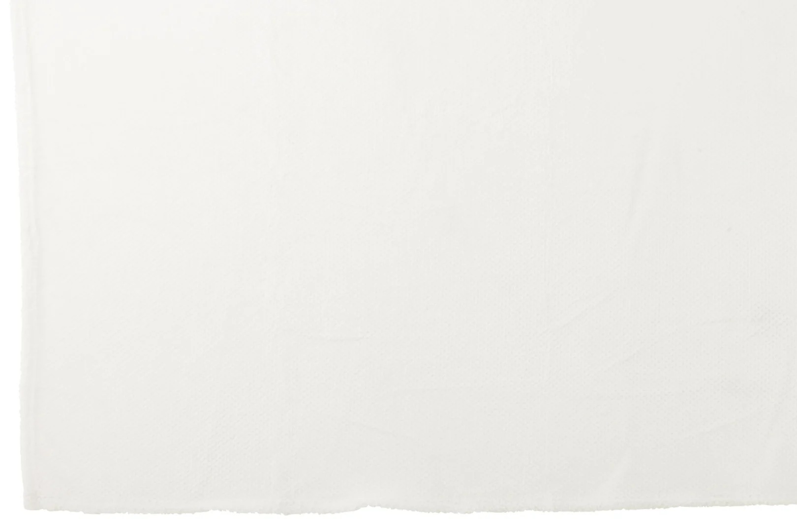 Vooly Wit snuggle-deken, zachte witte polyester plaid met lichtgewicht structuur en rustgevende look