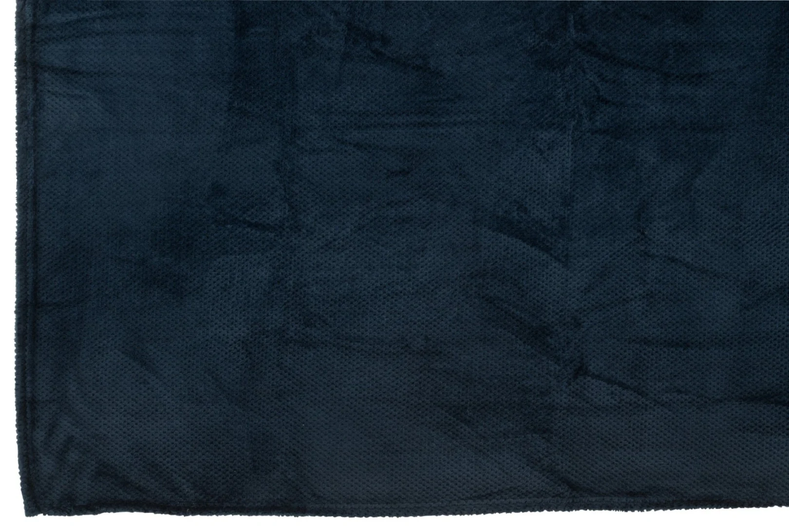 Woonaccessoire Sleivum blauw polyester met zachte, textuurrijke afwerking voor bank of fauteuil