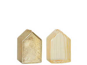 Woonaccessoire Jonnan Glas Goud - Set van 2