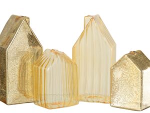 Woonaccessoire Nunnel Glas Goud - Set van 2