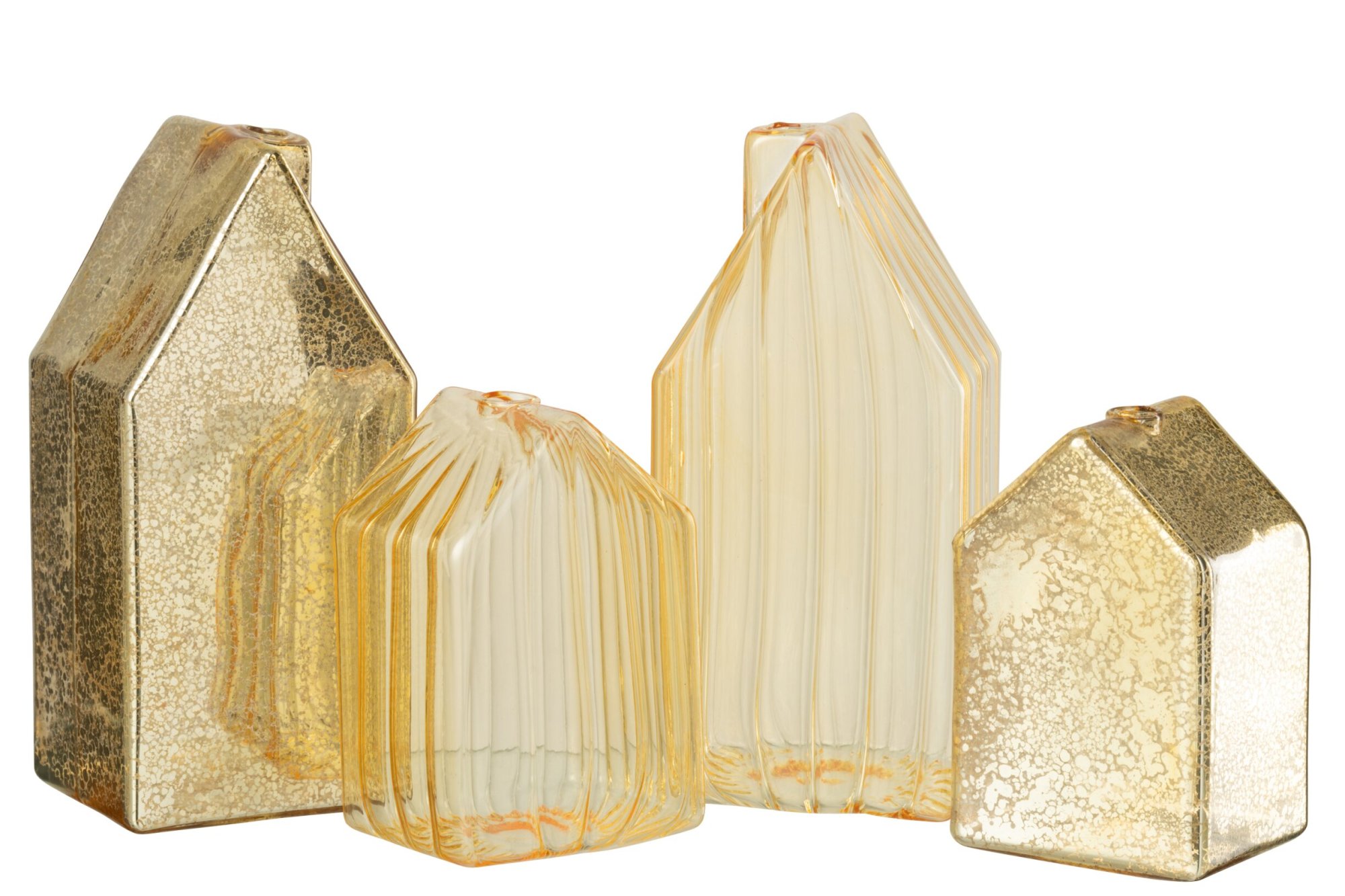 Woonaccessoire Nunnel Glas Goud - Set van 2