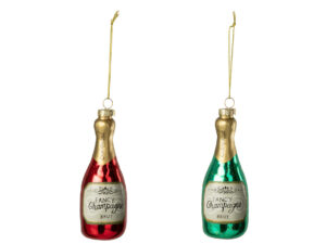 Decoratiehanger Huloro Glas Groen - Set van 2