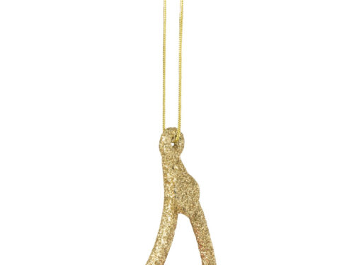 Kershanger Noorel Glas Rood met gouden accenten, dubbele kersen in glanzend rood glazen kerstornament