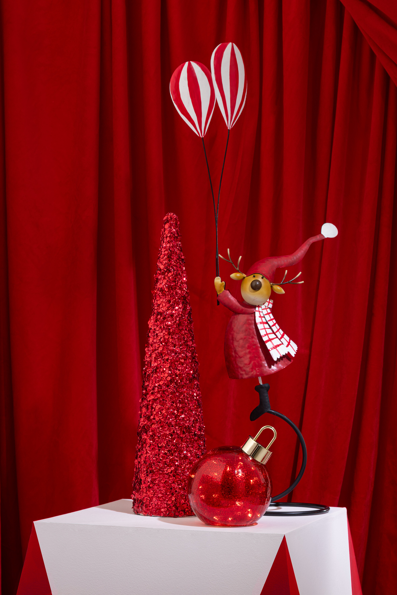 Kerstballen Handel Glas Rood - Afbeelding 3