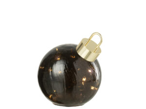 Kerstballen Hinang Glas Zwart