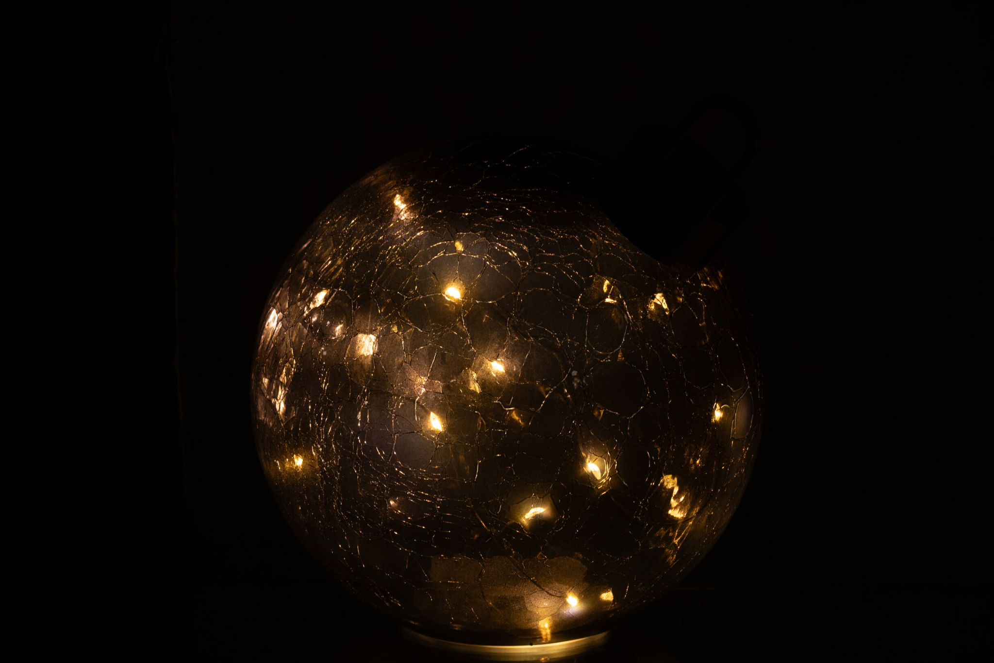 Kerstballen Pokhara Glas Zwart - Afbeelding 2