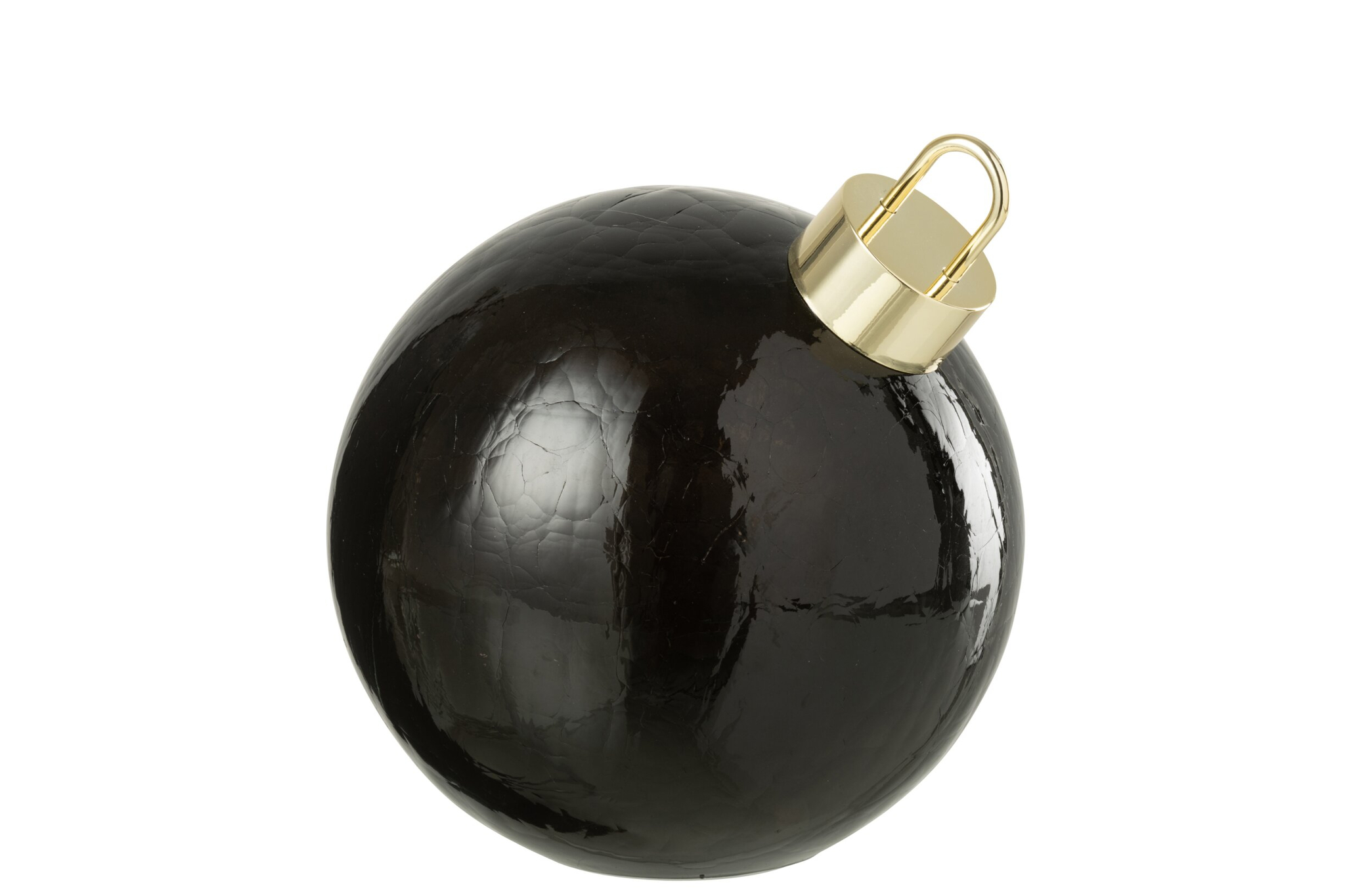Kerstballen Pokhara Glas Zwart - Afbeelding 3