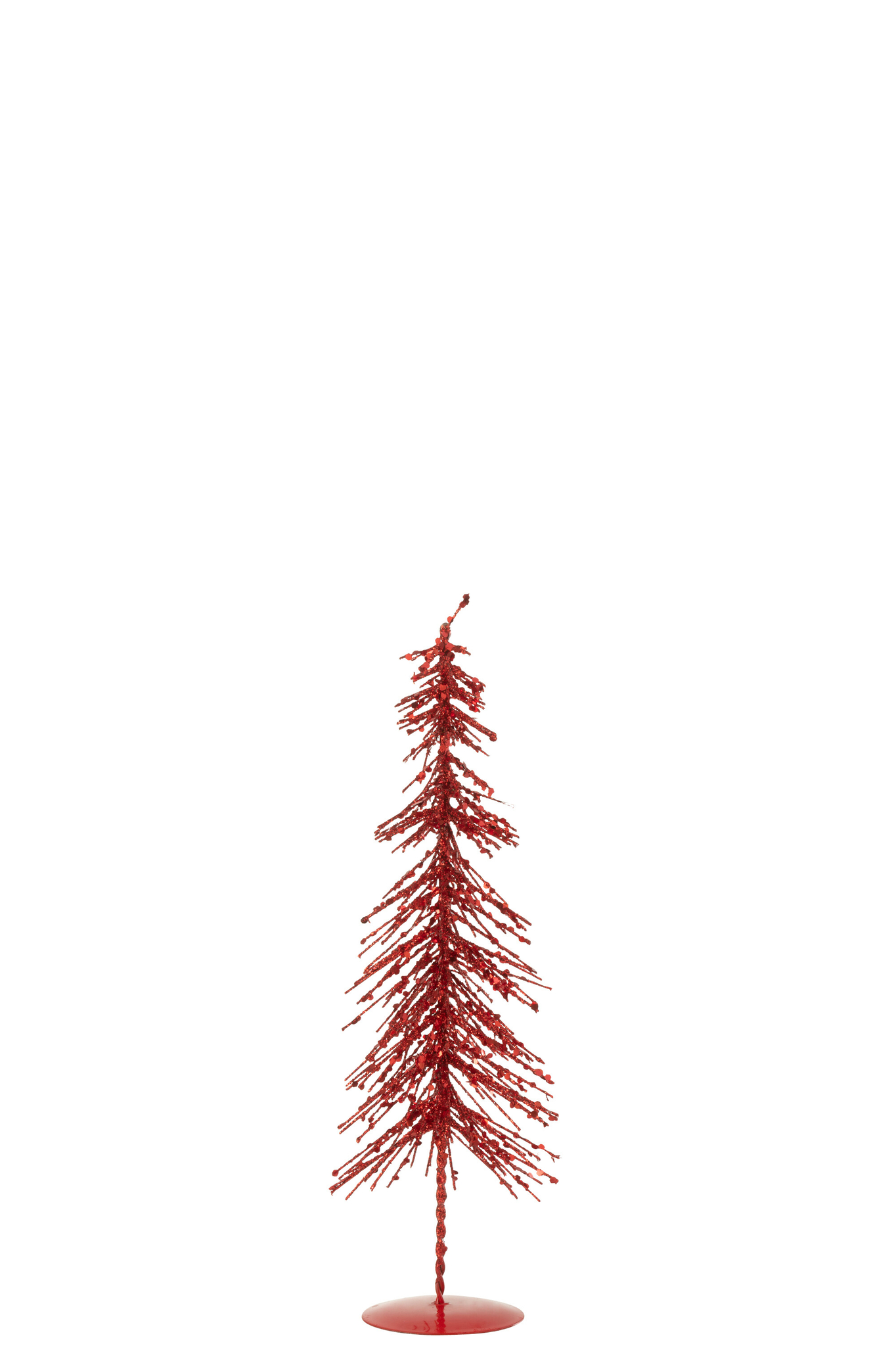 Kerstboom Rildond Kunststof Rood H32 cm - Afbeelding 2