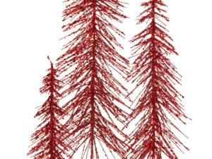 Kerstboom Riskes Kunststof Rood H58 cm