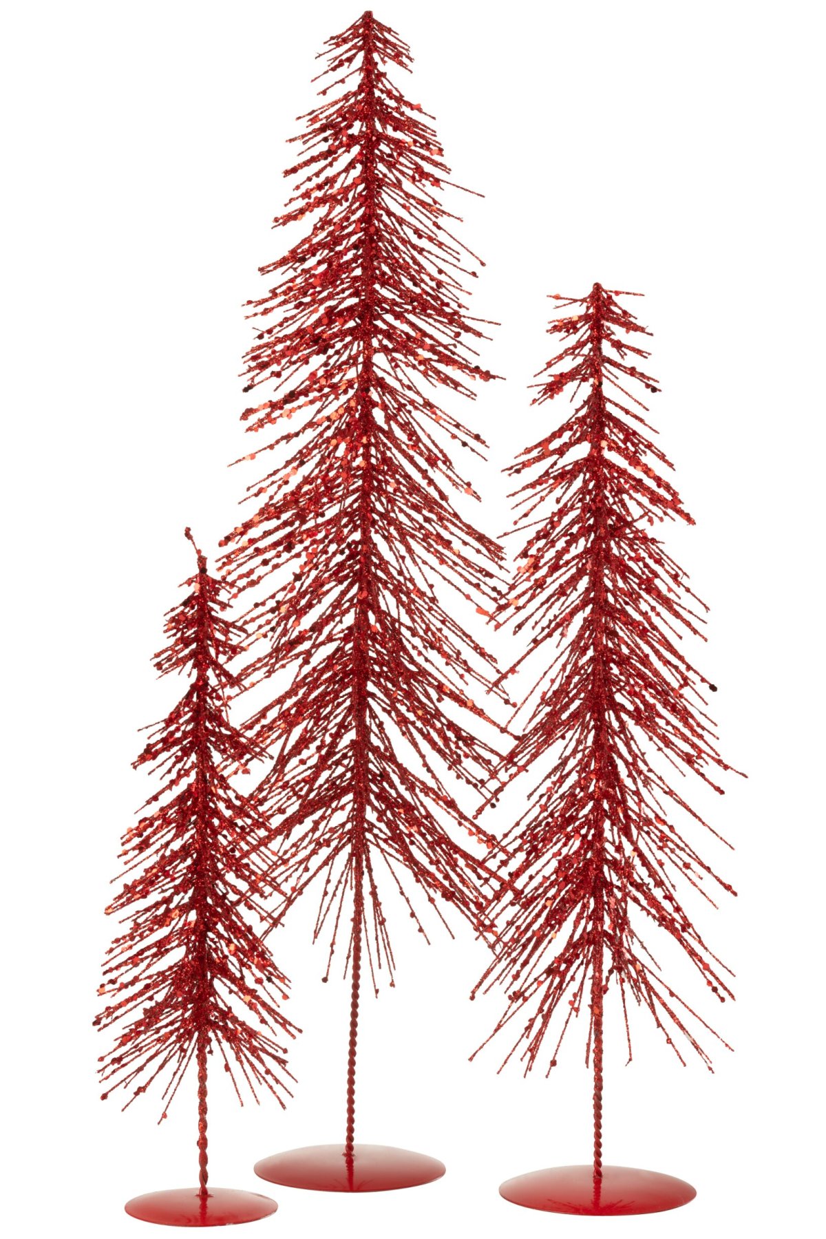 Kerstboom Riskes Kunststof Rood H58 cm