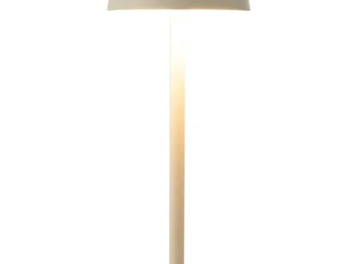 Beige Tafellamp Trivon H37 cm met slanke voet en ingetogen kap voor warme sfeer
