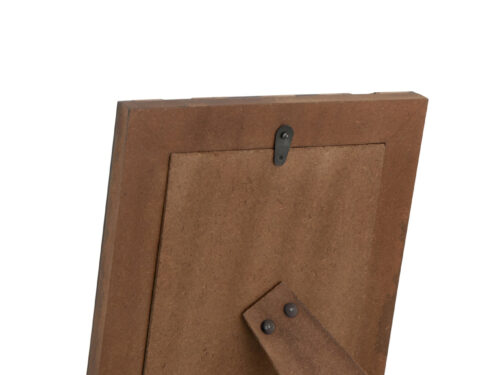 Achterkant van Fotolijst Luresta MDF Zwart met standaard, zwart MDF en subtiele gouden accenten dan niet zichtbaar