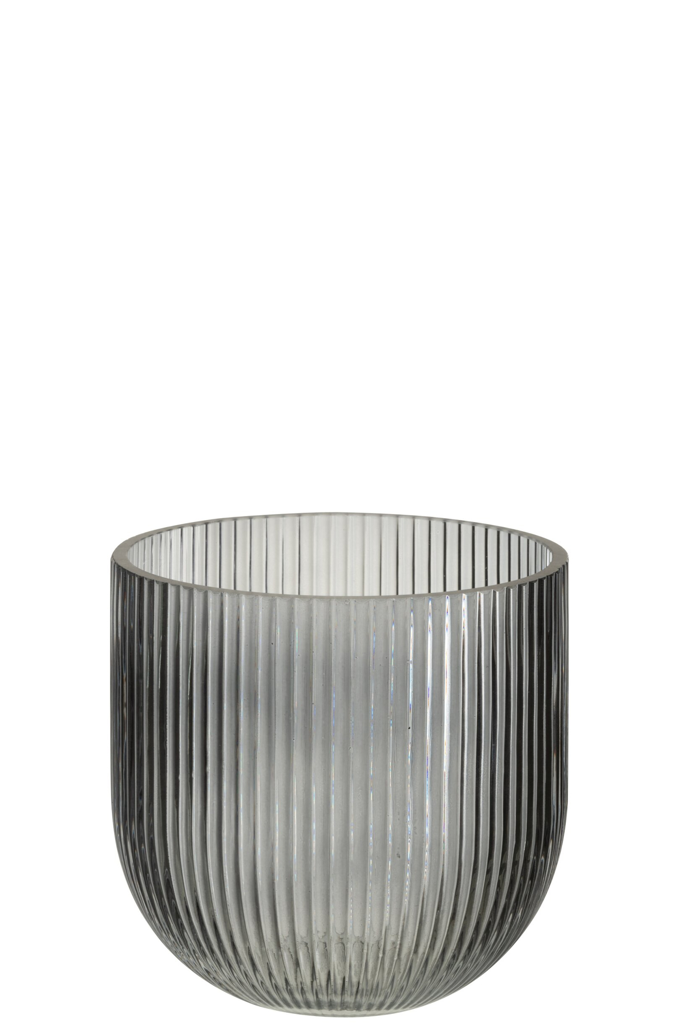 Vaas Brodun Glas Zwart H15 cm - Afbeelding 2