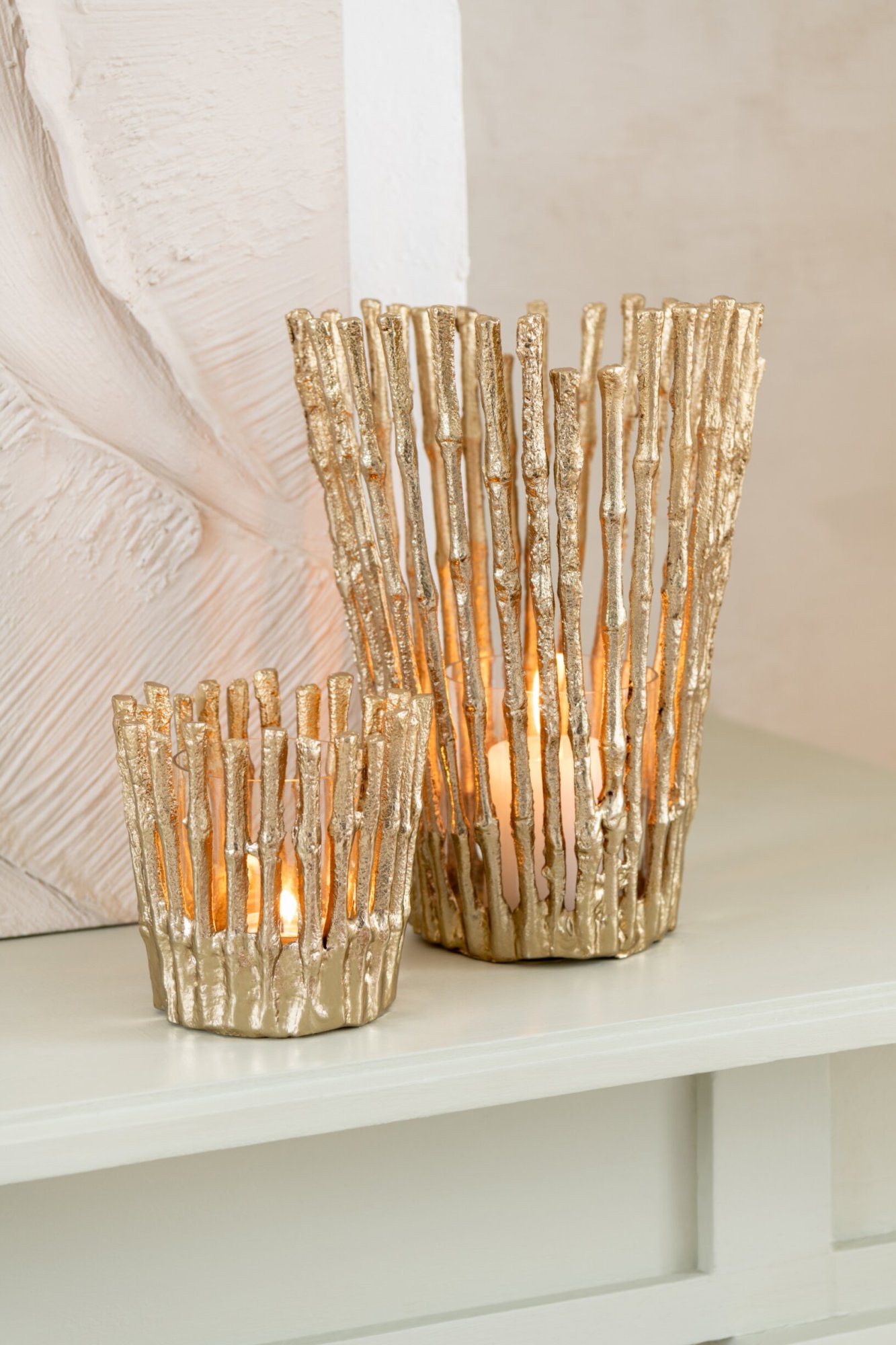 Kandelaar Brerronte Aluminium Goud H12 cm - Afbeelding 4