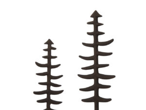 Kerstboom Caunsero Aluminium Bruin H30 cm
