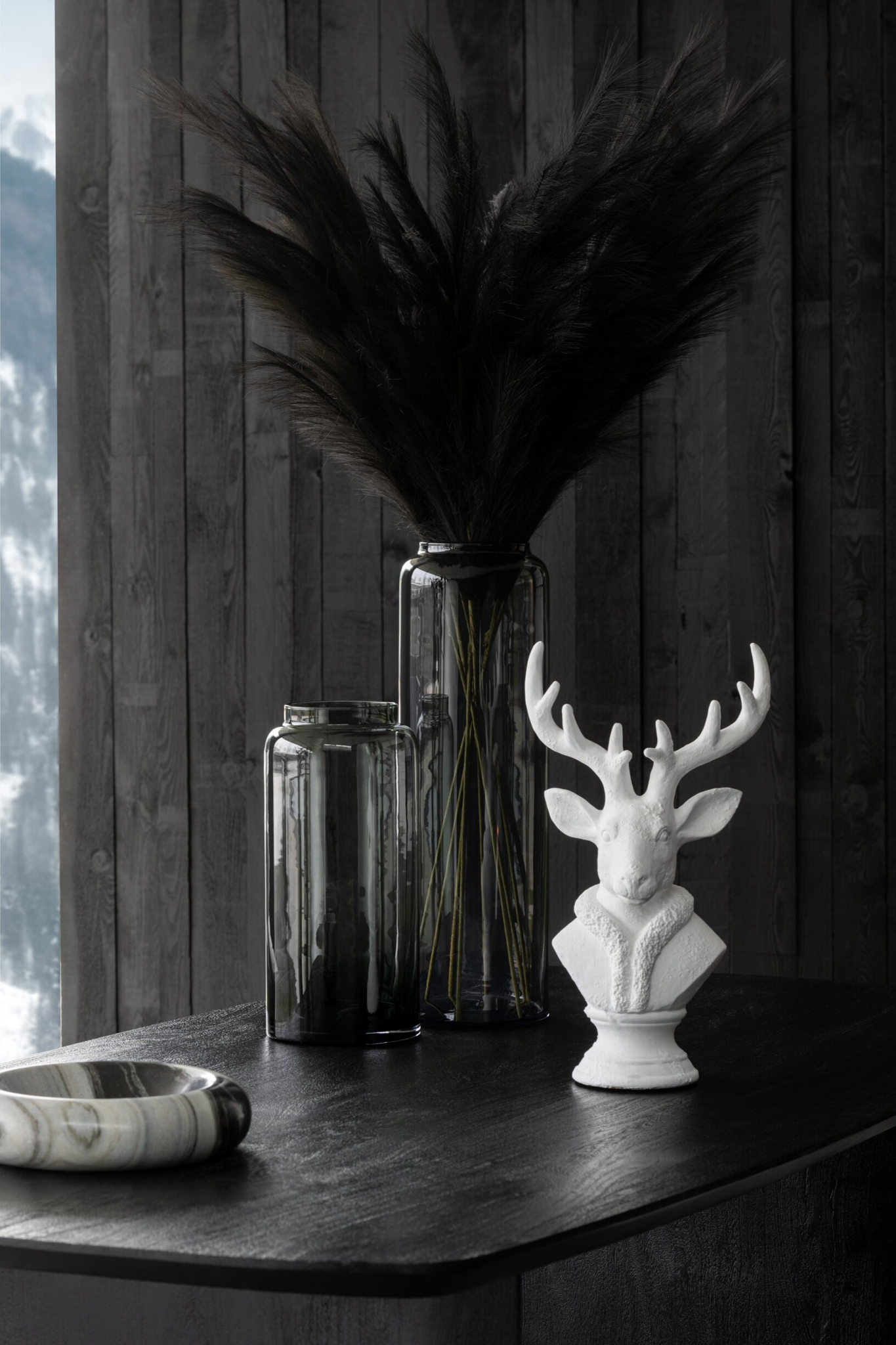 Decoratiefiguur Leilvel Polyresin Wit H38,5 cm - Afbeelding 2