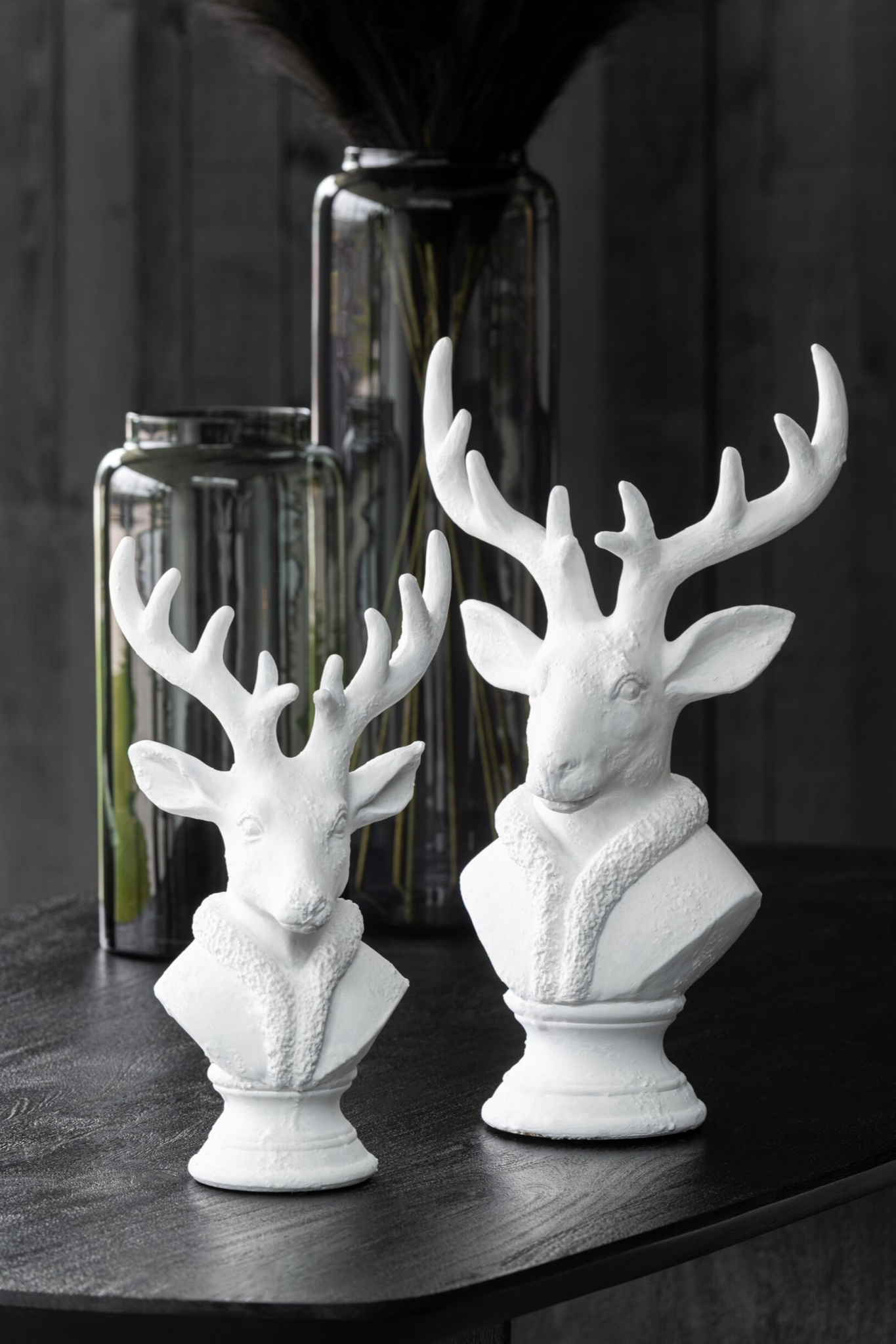 Decoratiefiguur Leilvel Polyresin Wit H38,5 cm - Afbeelding 3