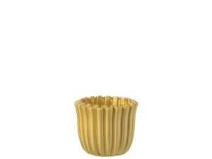 Bloempot Bolu Beton Goud H10 cm