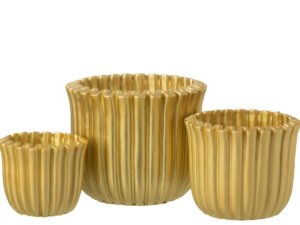 Bloempot Censar Beton Goud H16 cm