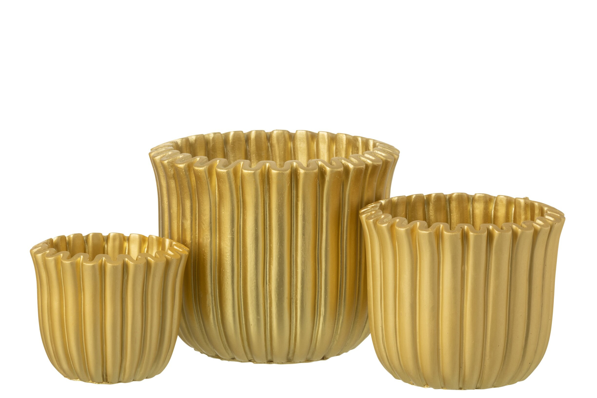 Bloempot Censar Beton Goud H16 cm