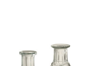 Vaas Keemira Glas Transparant H13,7 cm - Set van 2
