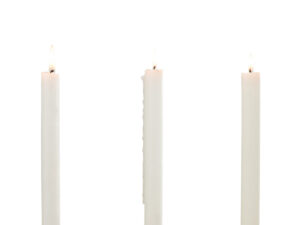 Kandelaar Jolvero Glas Geel H9 cm - Set van 3
