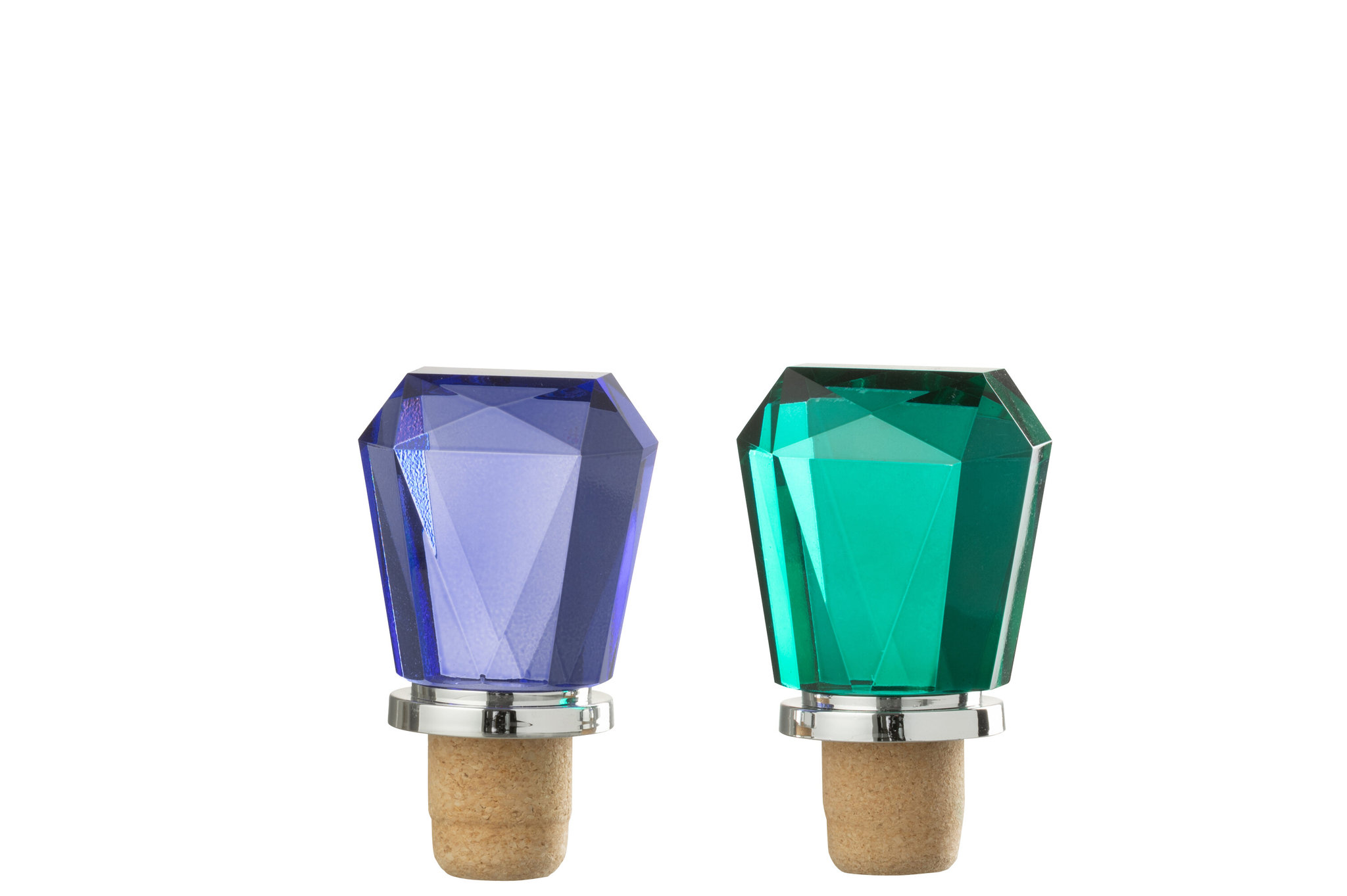 Flessenstop Raummaro Glas Blauw - Set van 2