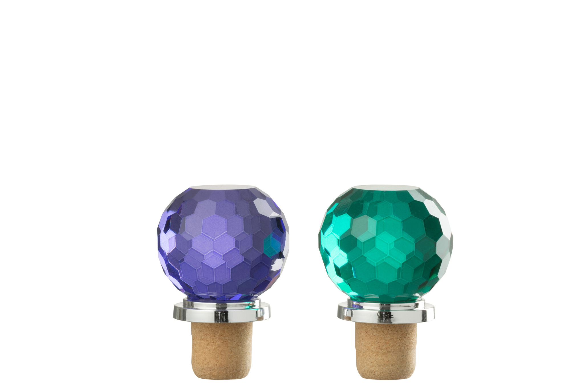 Decoratiebal Zaunsesta Glas Blauw - Set van 2
