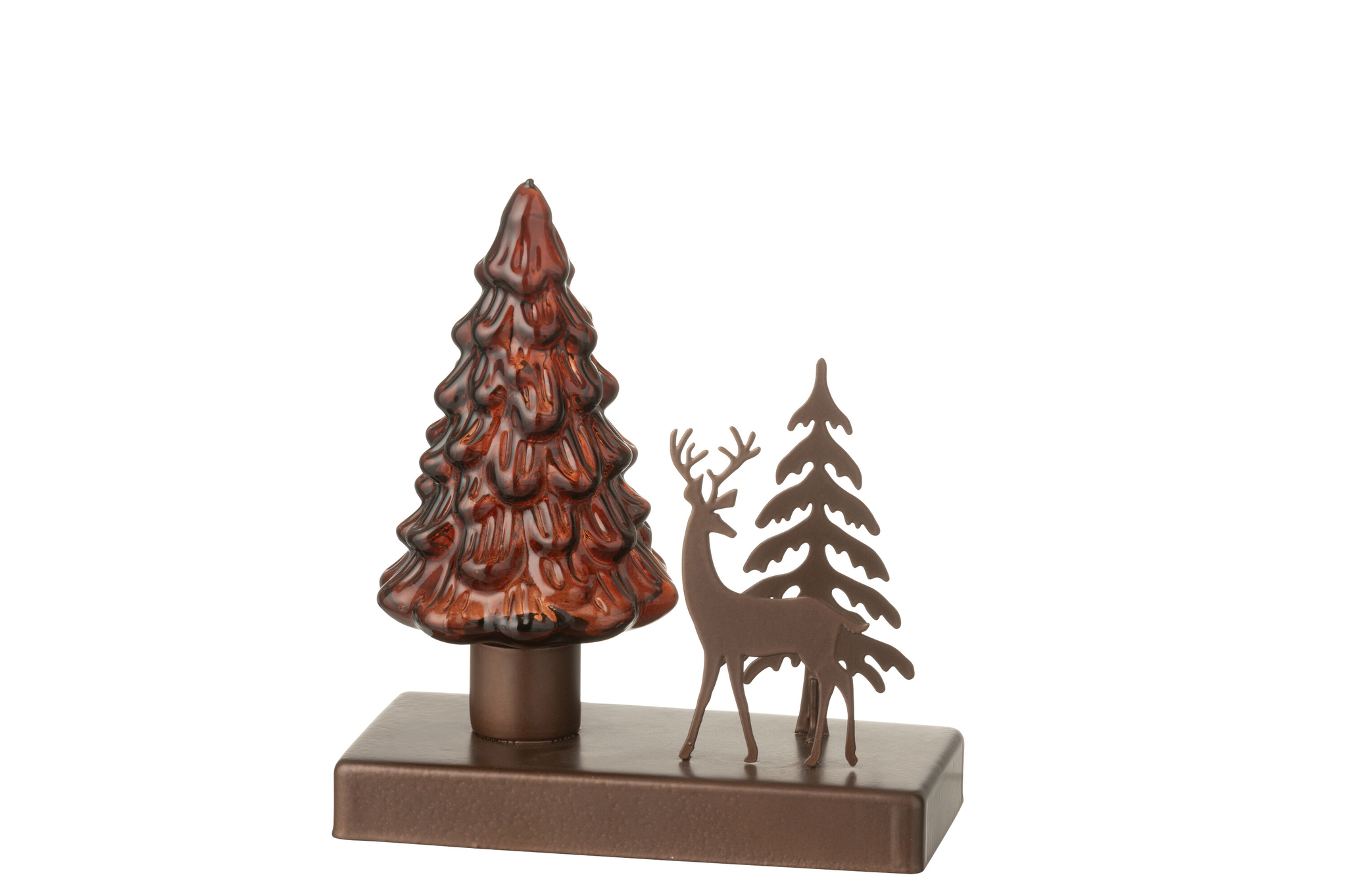 Kunstboom Skordal Metaal Wit H15,5 cm - Afbeelding 2