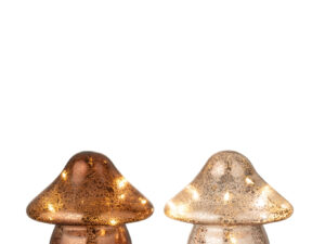 Decoratiefiguur Grarrol Glas Bruin H17,5 cm - Set van 2
