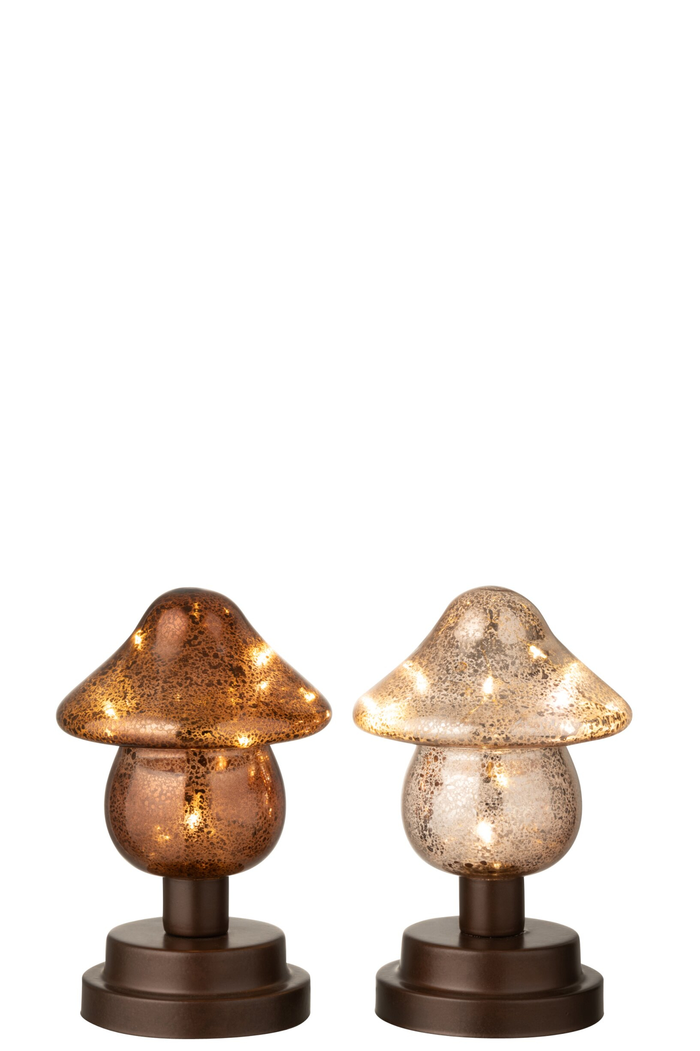 Decoratiefiguur Grarrol Glas Bruin H17,5 cm - Set van 2