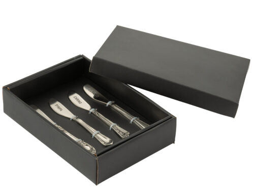 Opbergdoos Greidello Messing Zilver, compact zwart doosje voor sierlijk opbergen met zilverkleurige messing afwerking