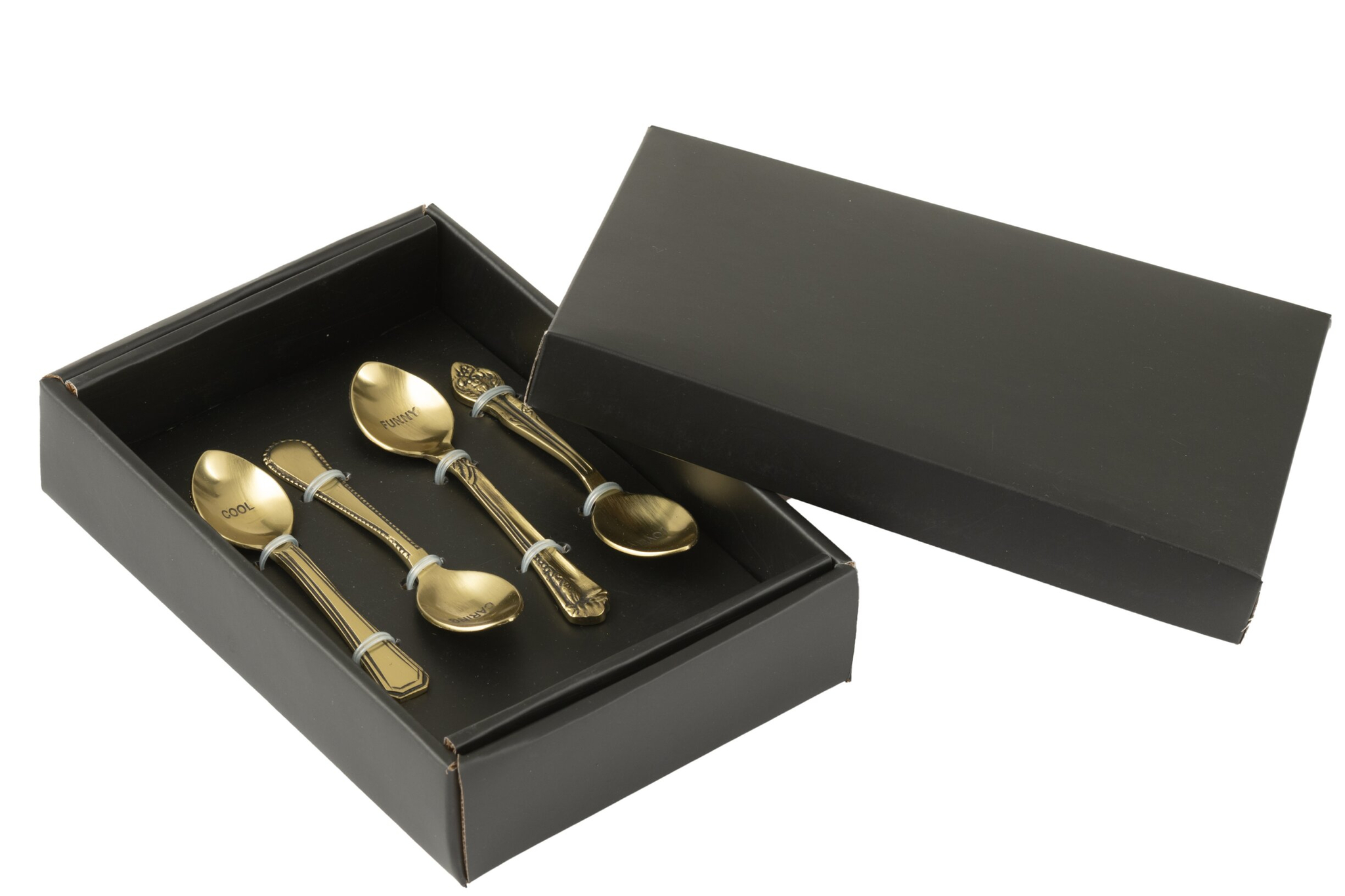 Opbergdoos Staalond Messing Goud