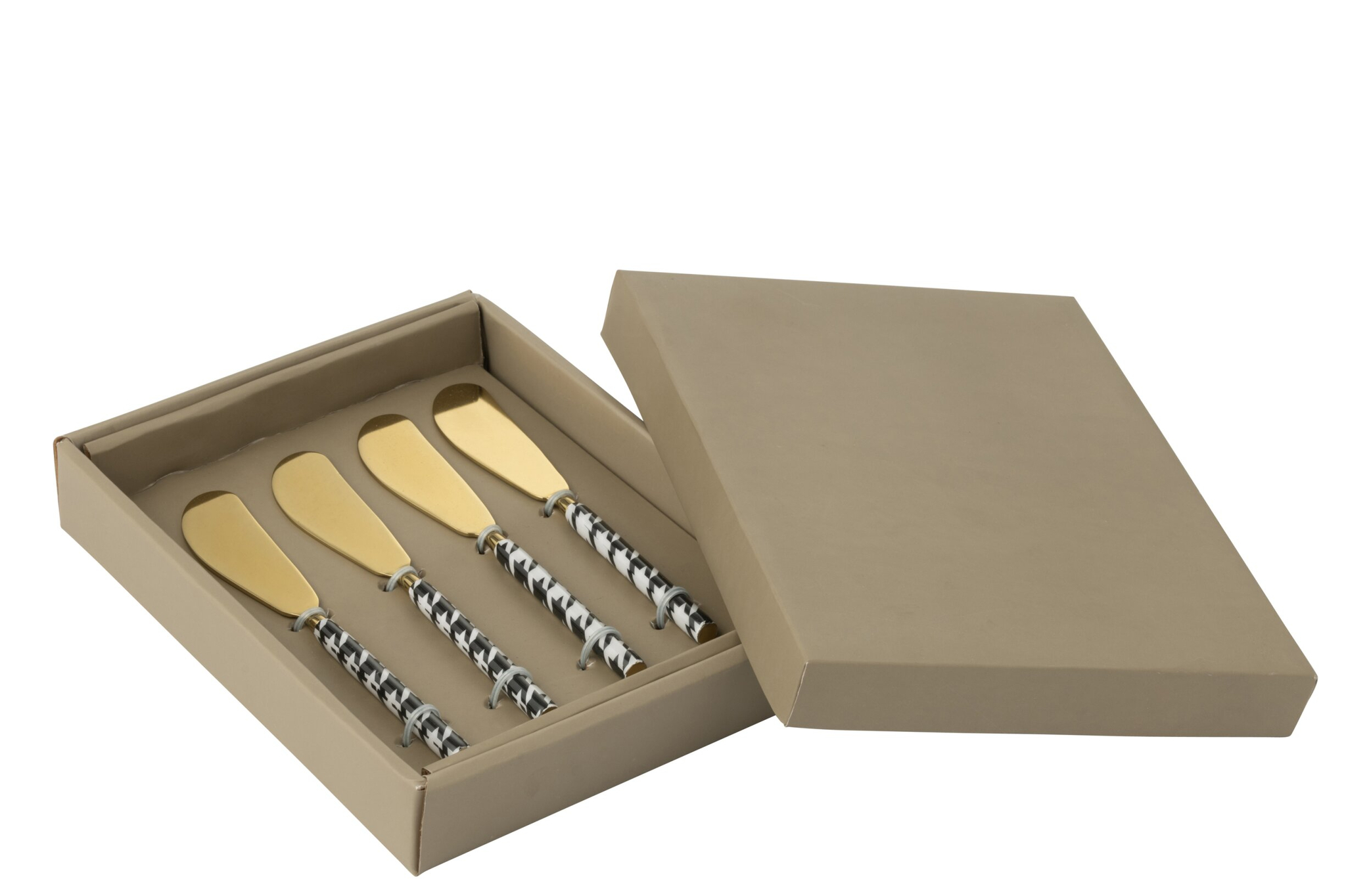Woonaccessoire Meeki Staal Goud - Set van 4