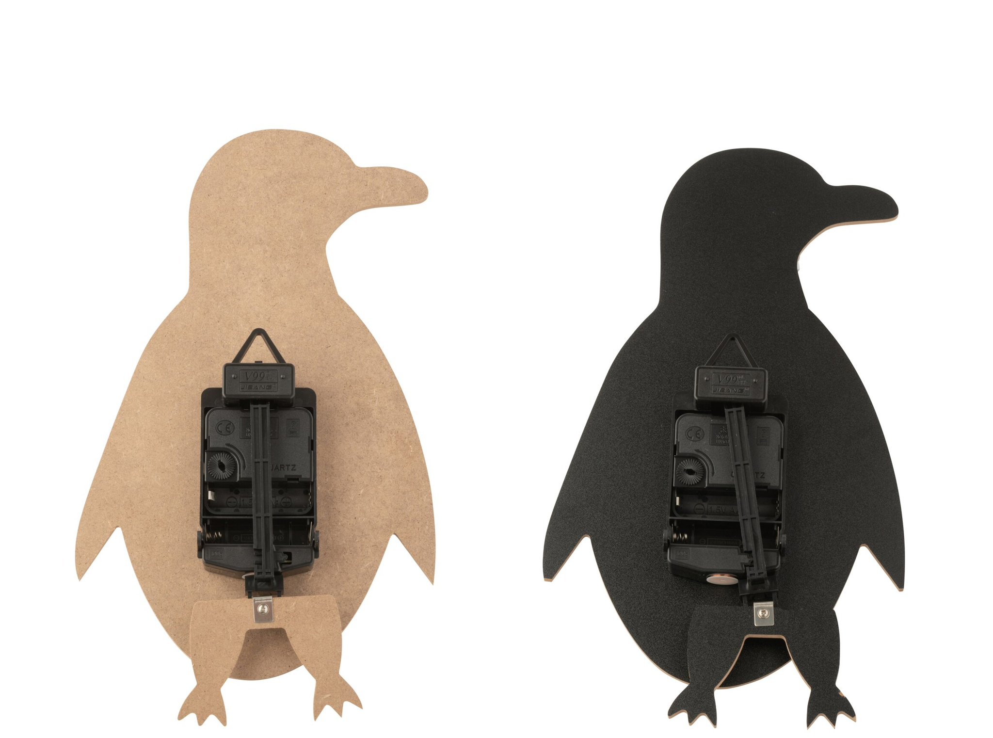 Wandklok Graaskira Zwart - Set van 2