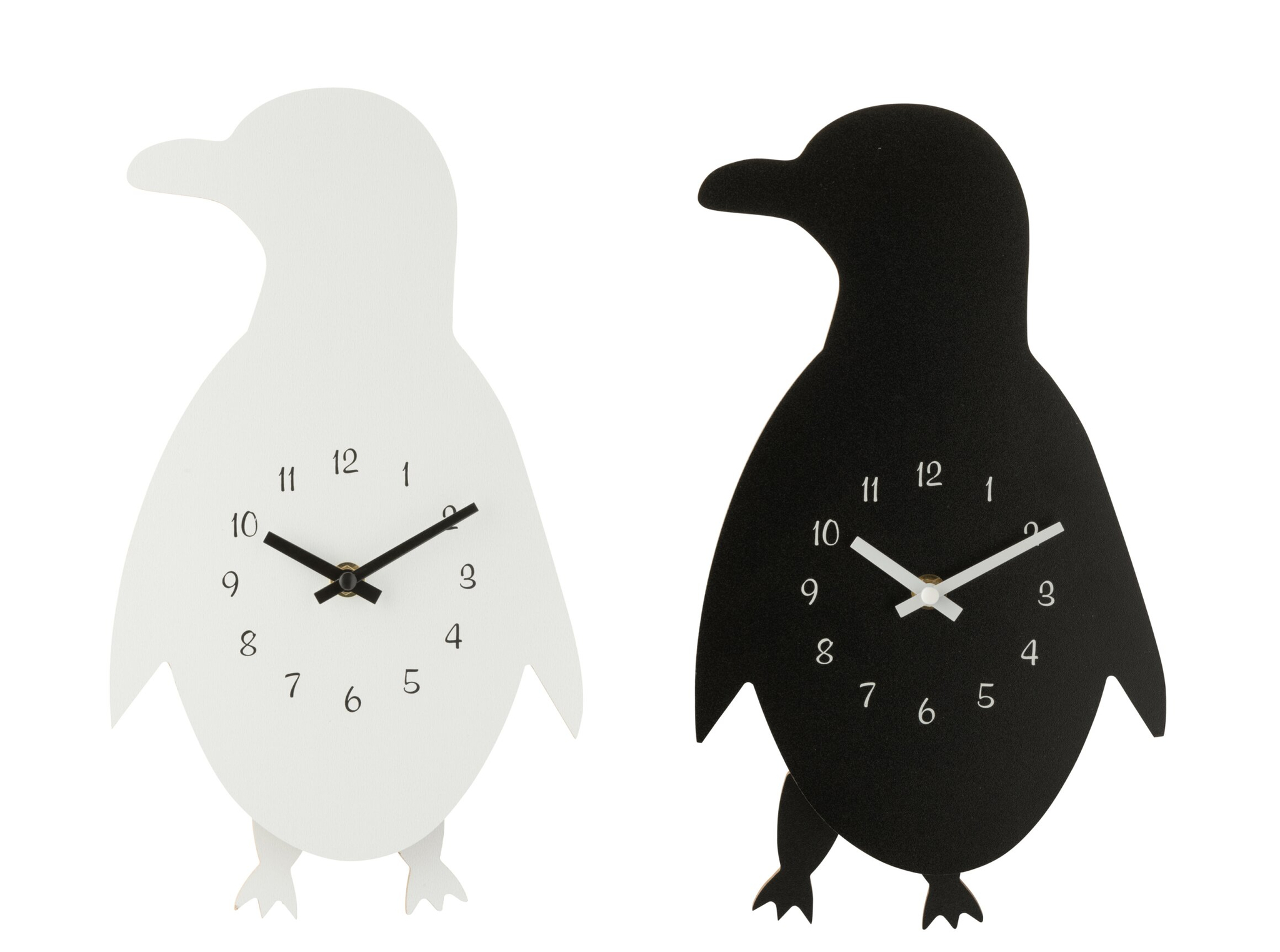 Wandklok Graaskira Zwart - Set van 2 - Afbeelding 2