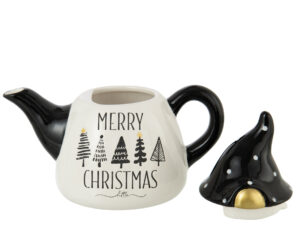 Theepot Leerdonte Dolomiet Zwart