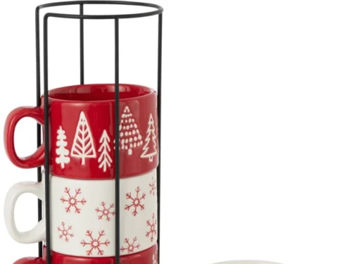 Boonnum opbergdoos wit dolomiet, compact en stevig woonaccessoire voor kast of dressoir