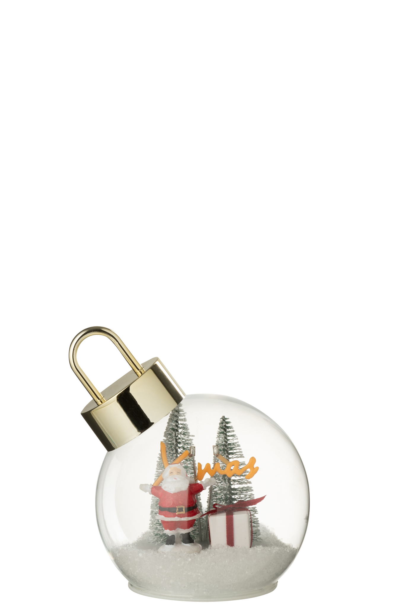 Kerstballen Graukella Glas Wit - Afbeelding 2